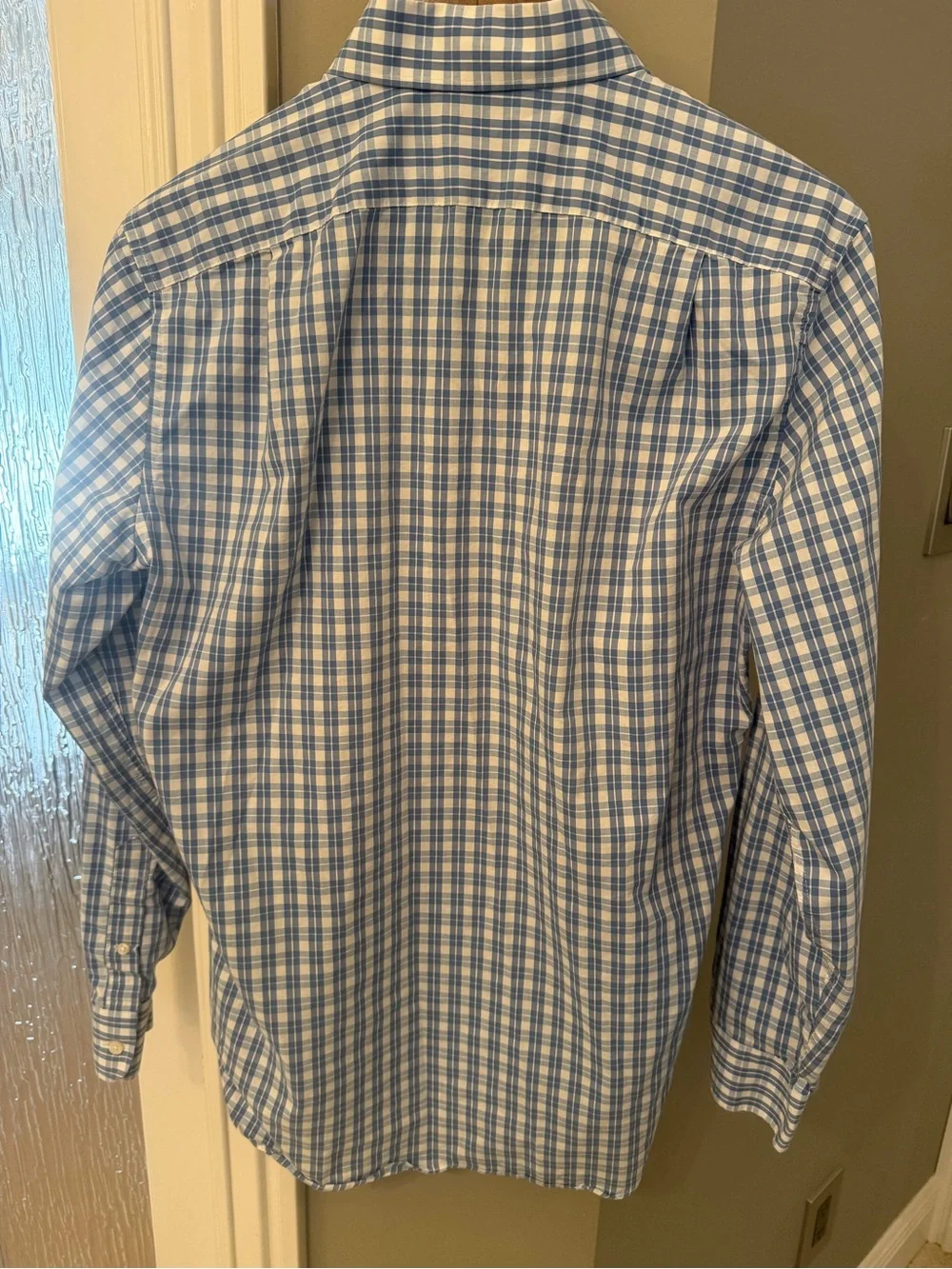 J.Crew Performance Slim Fit Blue Plaid Button Down Shirt Men’s Medium